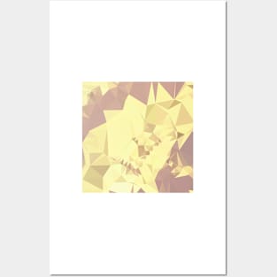 Arylide Yellow Abstract Low Polygon Background Posters and Art